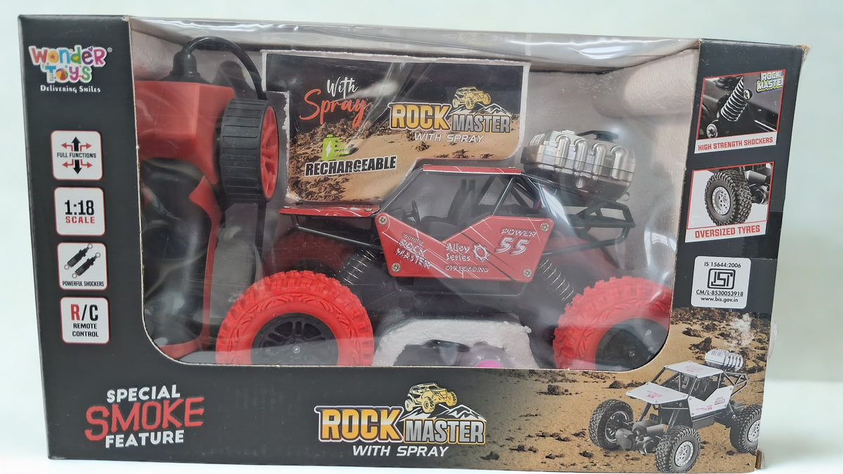 RC Car(MEDIUM Size) Rock Master Car with Mist Spray