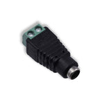 DC Female Power Jack with 2-Pin Screw Terminal (5.5mm x 2.1mm)