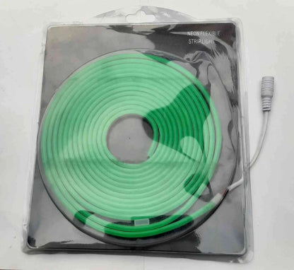 Neon Flexible LED Strip Light -  Green color - 5M
