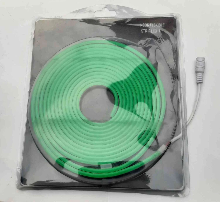 Neon Flexible LED Strip Light -  Green color - 5M