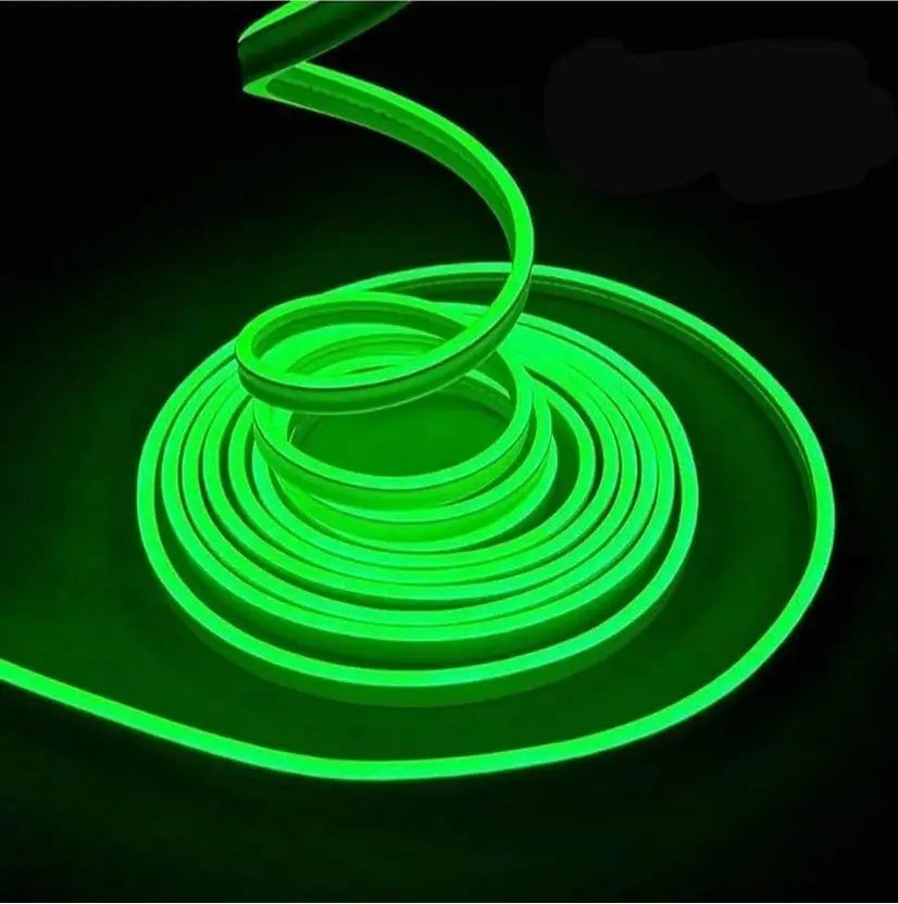 Neon Flexible LED Strip Light -  Green color - 5M