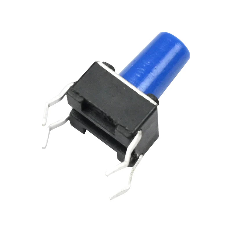Blue Tactile Push Button Switch – 6x6x10mm (Momentary Type) (one piece)