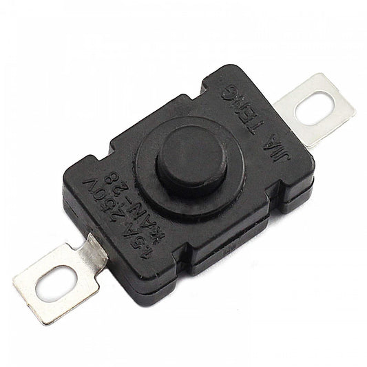 2 Pin Self-Locking Push Button Switch | Round Tactile Switch for DIY Electronics Projects