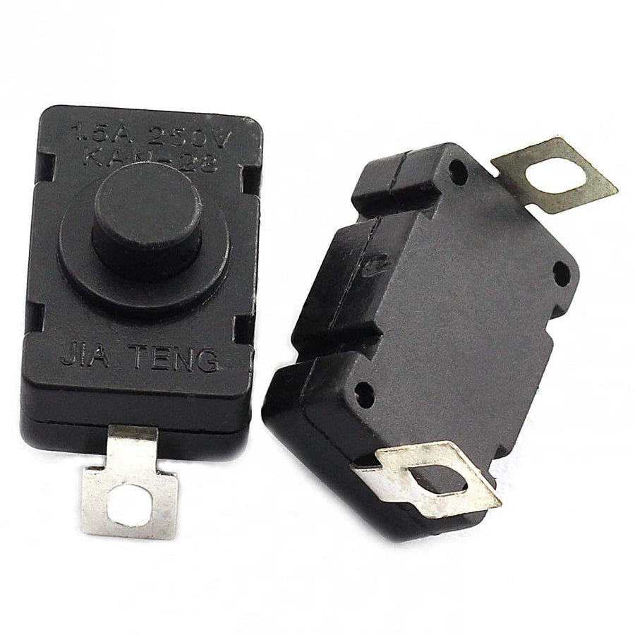 2 Pin Self-Locking Push Button Switch | Round Tactile Switch for DIY Electronics Projects