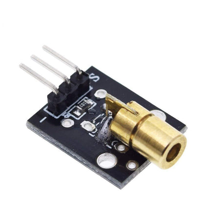KY-008 650nm red laser module for Arduino, DIY electronics, and laser-based sensor applications