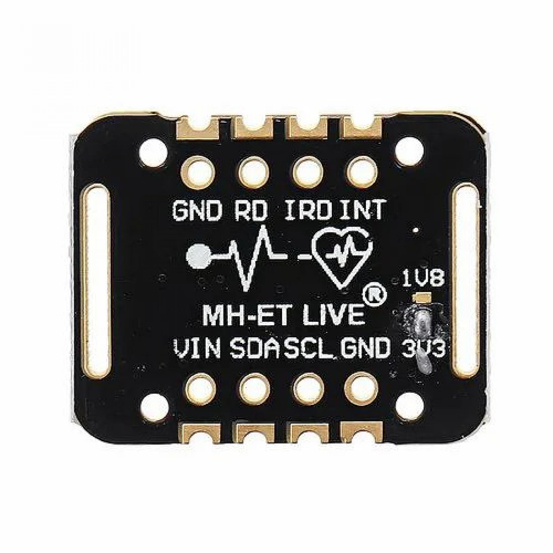 MAX30102 Black Heart Rate and Pulse Oximeter Sensor Module SpO2 Blood Oxygen Monitor for Arduino Raspberry Pi