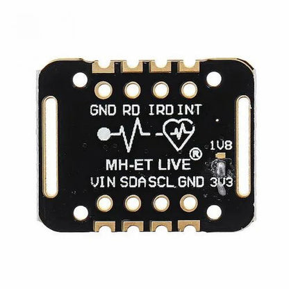 MAX30102 Black Heart Rate and Pulse Oximeter Sensor Module SpO2 Blood Oxygen Monitor for Arduino Raspberry Pi