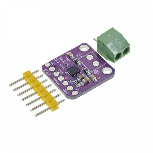 MAX98357A I2S Mono Class-D Audio Amplifier Module | 3W Digital Amplifier | 2.5V–5.5V Input | 9dB Default Gain | (L+R)/2 Mono Output for ESP32, Raspberry Pi & Arduino