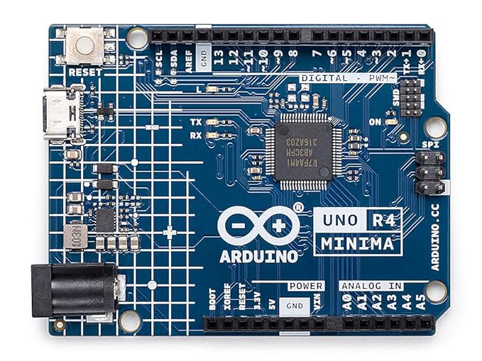 Arduino UNO R4 Minima [ABX00080]- Without WIFI – Renesas RA4M1 | USB-C, CAN, DAC (12-bit), OP AMP, SWD Connector