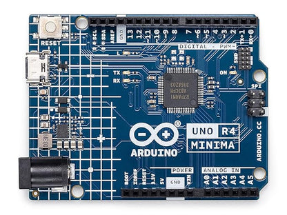 Arduino UNO R4 Minima [ABX00080]- Without WIFI – Renesas RA4M1 | USB-C, CAN, DAC (12-bit), OP AMP, SWD Connector