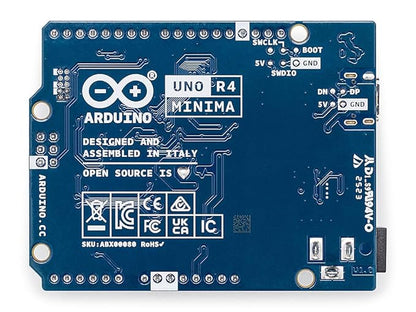 Arduino UNO R4 Minima [ABX00080]- Without WIFI – Renesas RA4M1 | USB-C, CAN, DAC (12-bit), OP AMP, SWD Connector