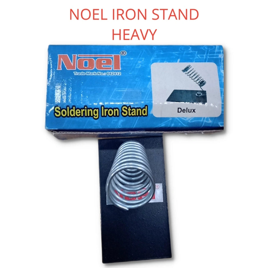 NOEL Deluxe Heavy Soldering Iron Stand with Spring Coil Holder and Metal Base for Electronics Repair & DIY Work – Pack of 1