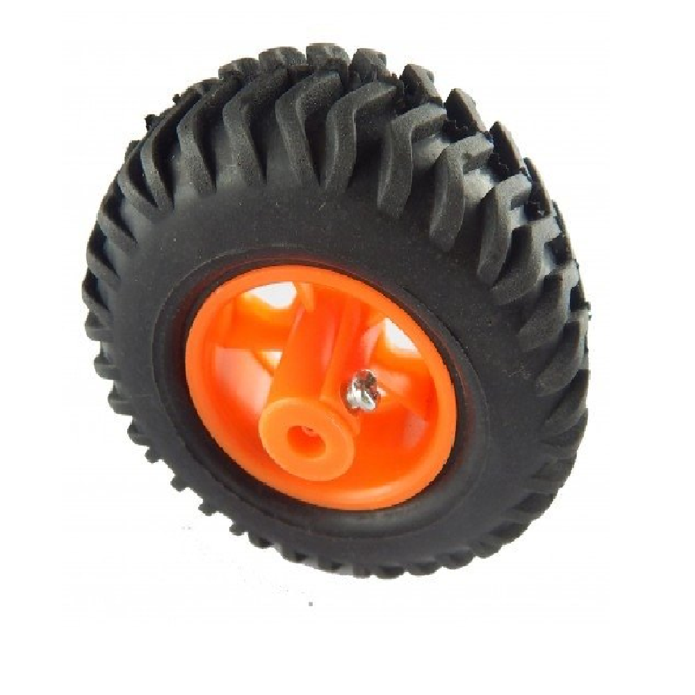 8x2.5 cm orange robot wheel