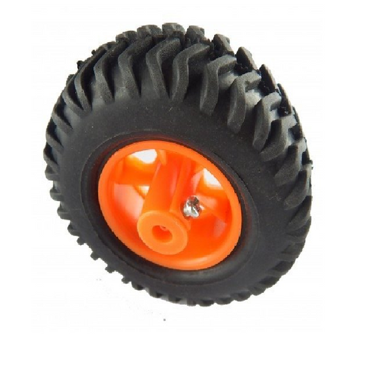 8x2.5 cm orange robot wheel