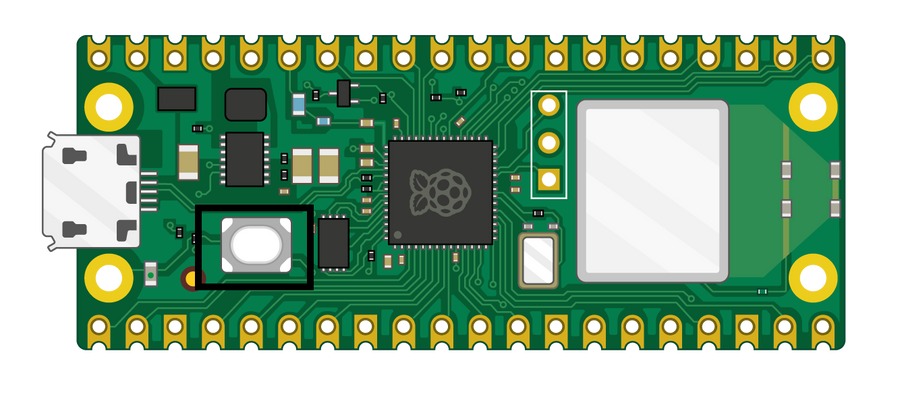 Raspberry Pi Pico W microcontroller