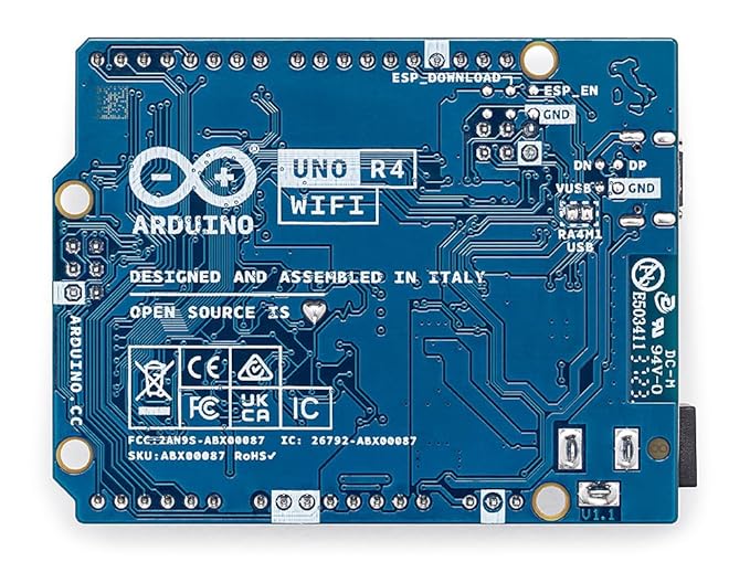 Arduino Uno R4 Can Module Arduino UNO R4 EK WiFi | Renesas RA4M1 & ESP32-S3 | USB-C, CAN, DAC, O ...