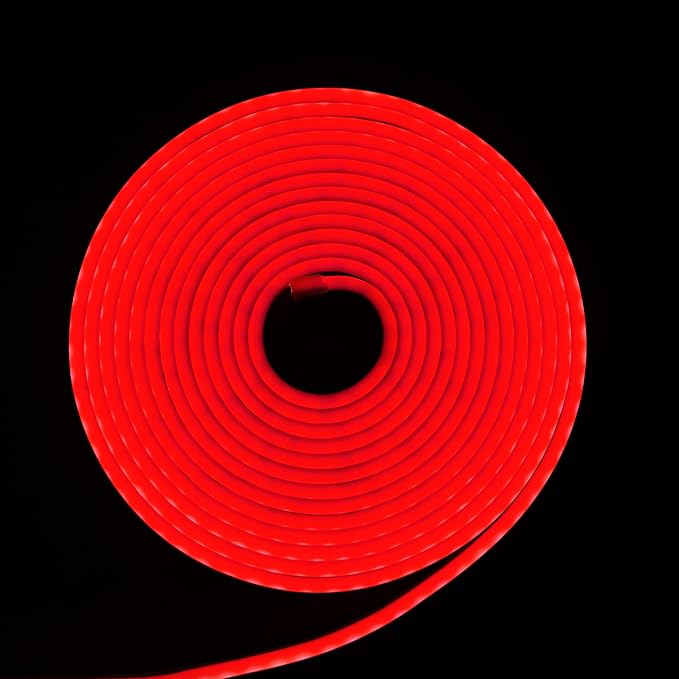 Neon Flexible LED Strip Light -  Red color - 5M