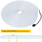 12V RGB Neon Flexible LED Strip Light – 16.4ft, IP65 Waterproof, Dream Color Pixel Strip