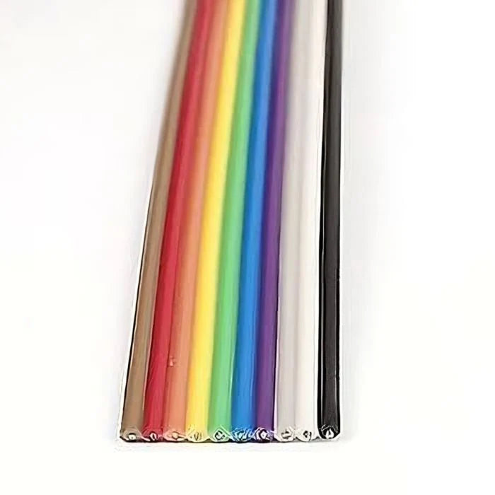 Ribbon Wire 14/36 – 10 Core Flat Cable | 1 Meter Multi-Color