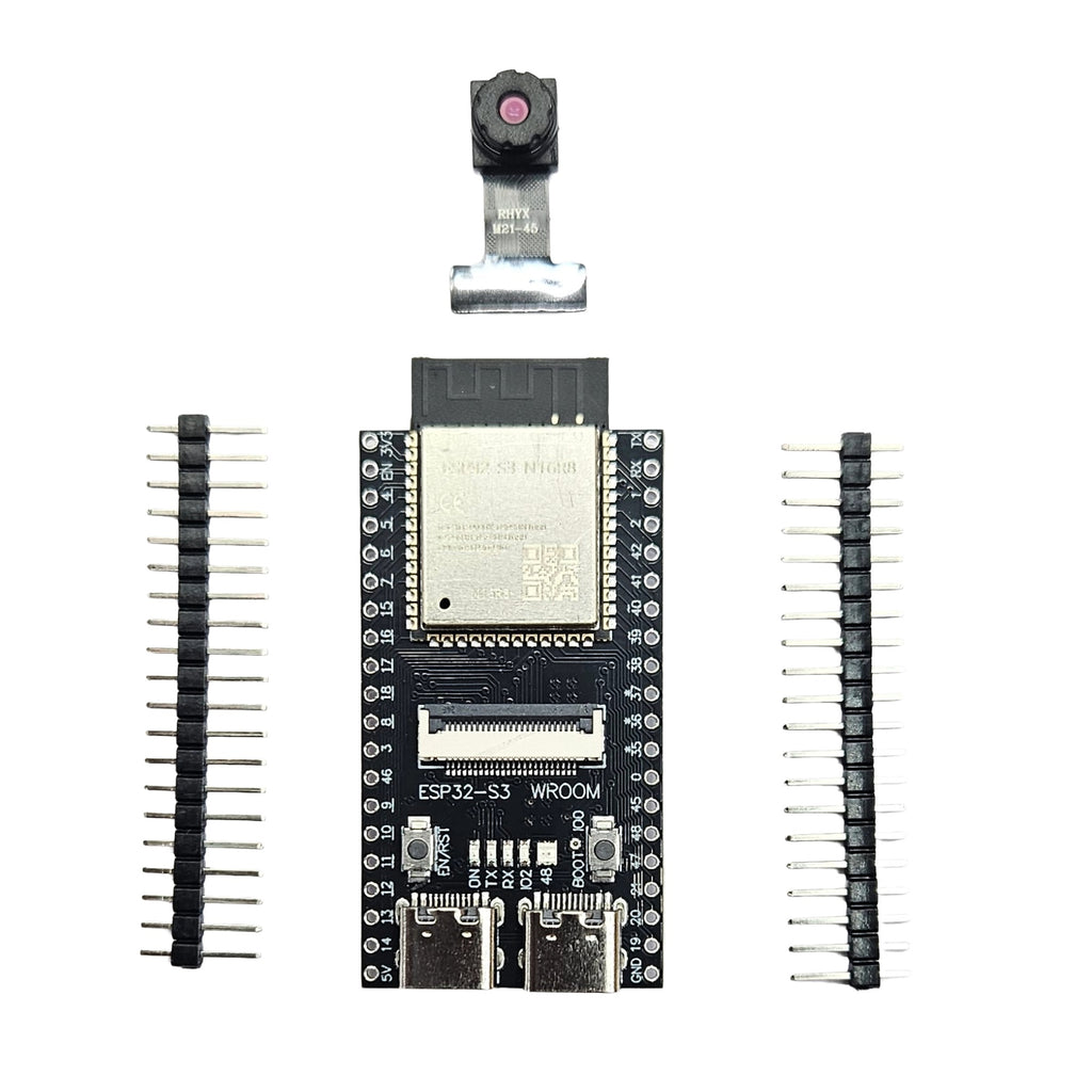 ESP32-S3 N16R8 Development Board with Camera – 16MB Flash, 8MB PSRAM
