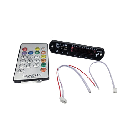 SAMCON  Bluetooth FM Audio Board with Remote USB SD AUX 5V P6 MP3 Player FM Modulator Panel