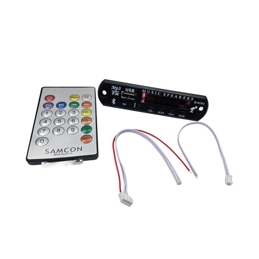 SAMCON  Bluetooth FM Audio Board with Remote USB SD AUX 5V P6 MP3 Player FM Modulator Panel