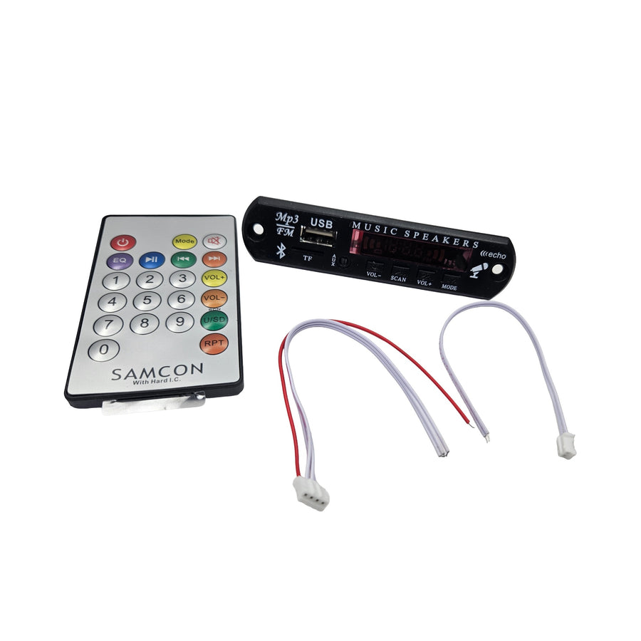 SAMCON  Bluetooth FM Audio Board with Remote USB SD AUX 5V P6 MP3 Player FM Modulator Panel