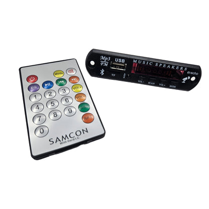 SAMCON  Bluetooth FM Audio Board with Remote USB SD AUX 5V P6 MP3 Player FM Modulator Panel