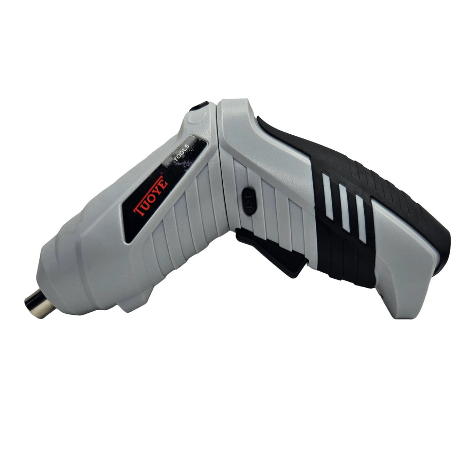 Cordless Electric Screwdriver 3.6V Portable Pistol Grip Screwdriver Tool with Keyless Chuck, LED Light, Forward/Reverse Switch, 220 RPM No-Load Speed & 3N.m Torque