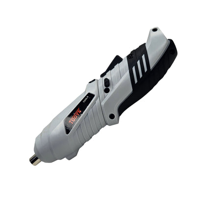 Cordless Electric Screwdriver 3.6V Portable Pistol Grip Screwdriver Tool with Keyless Chuck, LED Light, Forward/Reverse Switch, 220 RPM No-Load Speed & 3N.m Torque