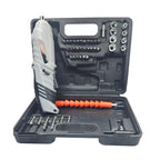 Cordless Electric Screwdriver 3.6V Portable Pistol Grip Screwdriver Tool with Keyless Chuck, LED Light, Forward/Reverse Switch, 220 RPM No-Load Speed & 3N.m Torque