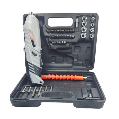 Cordless Electric Screwdriver 3.6V Portable Pistol Grip Screwdriver Tool with Keyless Chuck, LED Light, Forward/Reverse Switch, 220 RPM No-Load Speed & 3N.m Torque