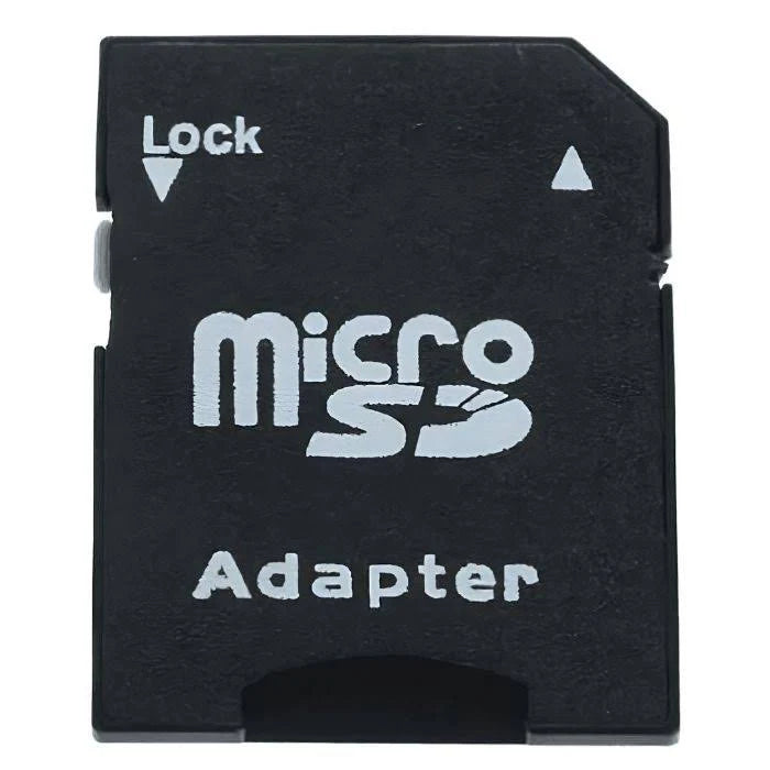 Micro SD to SD Card Adapter for Memory Card Readers, Cameras, Laptops and SD-Compatible Devices – Black
