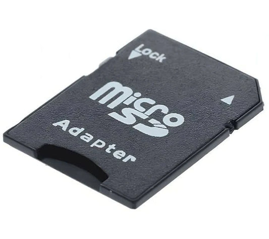 Micro SD to SD Card Adapter for Memory Card Readers, Cameras, Laptops and SD-Compatible Devices – Black